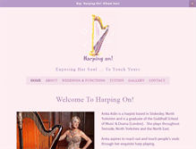 Tablet Screenshot of harping-on.co.uk